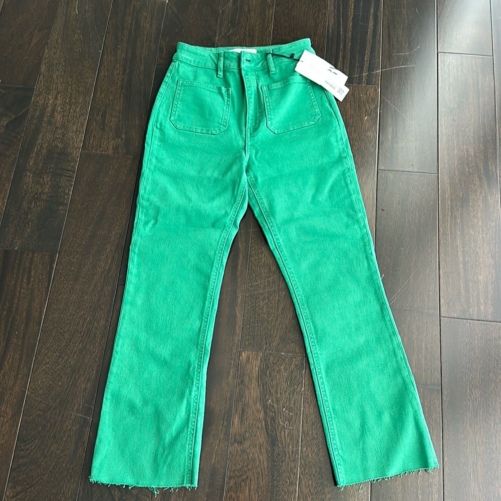 Brand new Zara green jeans size 2